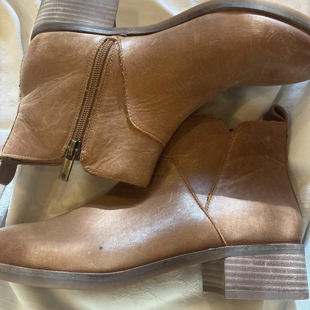 Lucky Brand Women's Brown Leather Ankle Boots Size 7 EUC - Picture 8 of 8